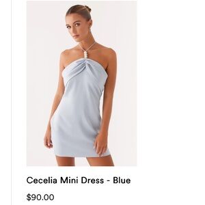 Peppermayo Cecelia Mini Dress - Light Blue